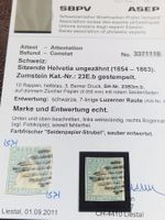 Strubel 23Eb, Attest, Top Entwertung ( Luzerner Raute )