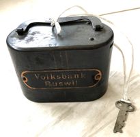 Antikes Sparkässeli / Spardose - Volksbank Ruswil