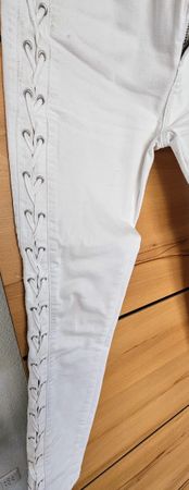 pantalon blanc  Myarys® avec lacets, M