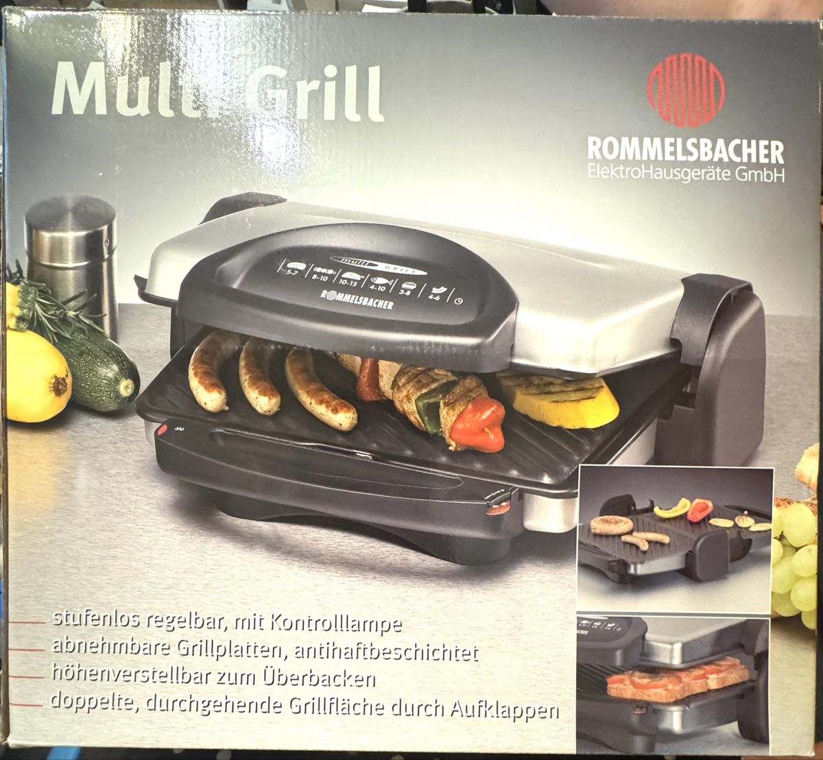 Grils: Rommelsbacher Multi Grill KG 1600 – Neuf avec emballage d'origine à Basel par maulwurf012