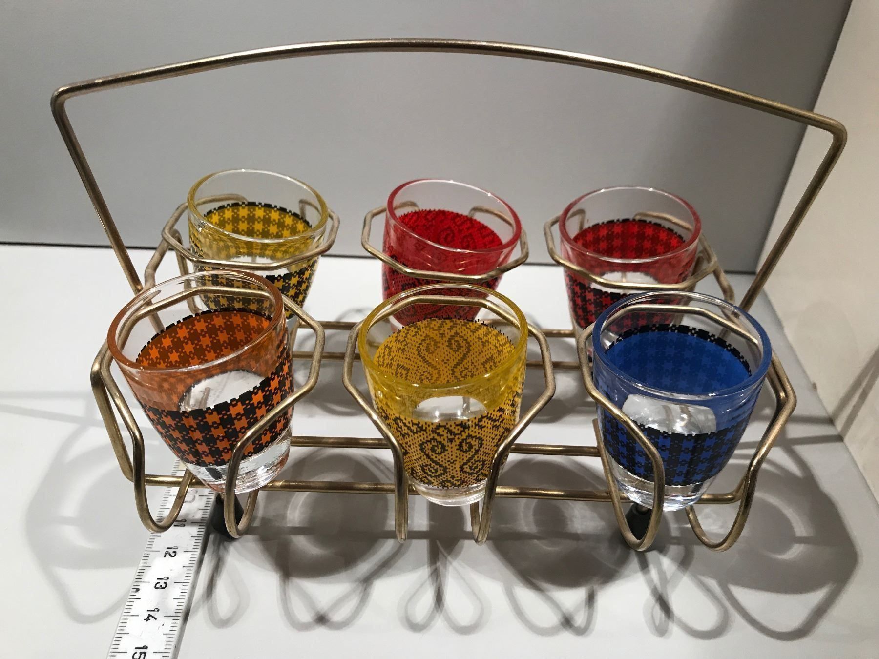 Bicchieri: Support avec 6 verres à schnaps – Usato da Ste-Croix venduto da mjmg 5