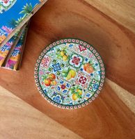 Torrens Ceramic Cup Coasters Set of 4 - Lemon Sicily Design