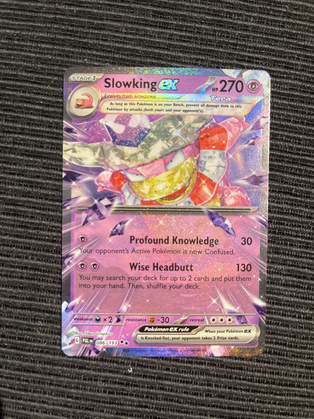 Pokémon Carte collezionabili: Pokemon Paldea Evolved Slowking EX – Nuovo (secondo la descrizione) da Wabern venduto da Collectfun