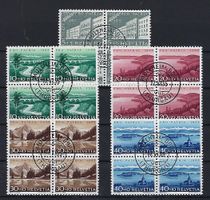 Pro Patria Viererblocks 1955 gestempelt   14617