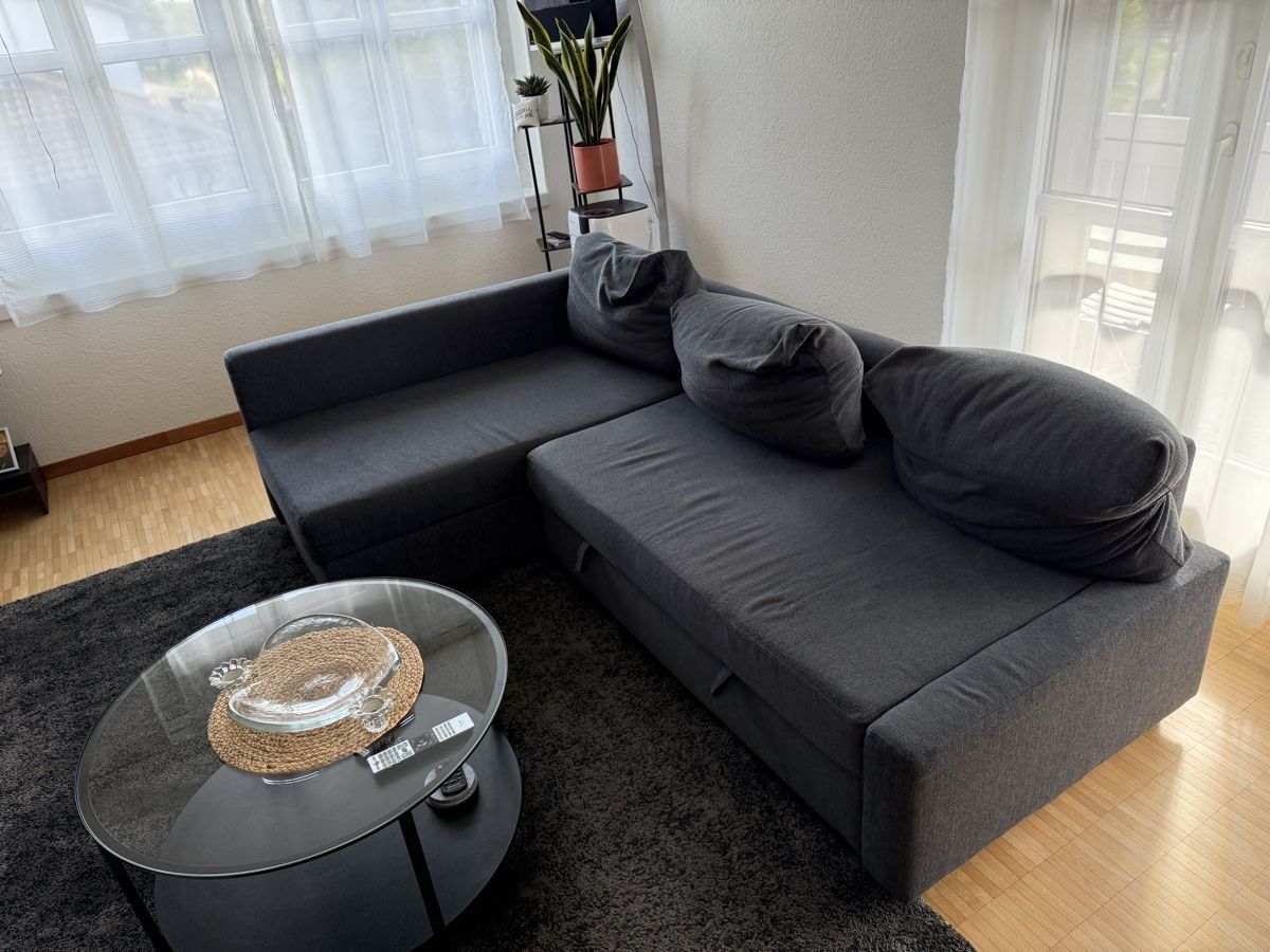 Sofas: Ecksofa IKEA Friheten Anthrazit - Wohnlandschaft – D'occasion à Watt par flavio_1996 2