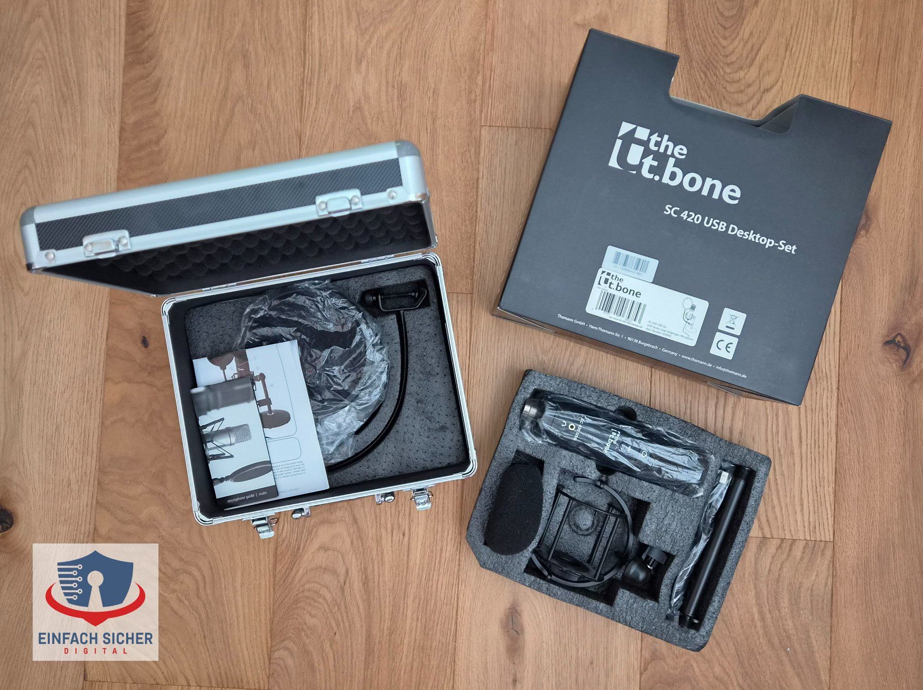 Microfoni: t.bone SC 420 USB Desktop Set Kondensator Mikrofon – Usato da Rothenthurm venduto da EinfachSicherDigital