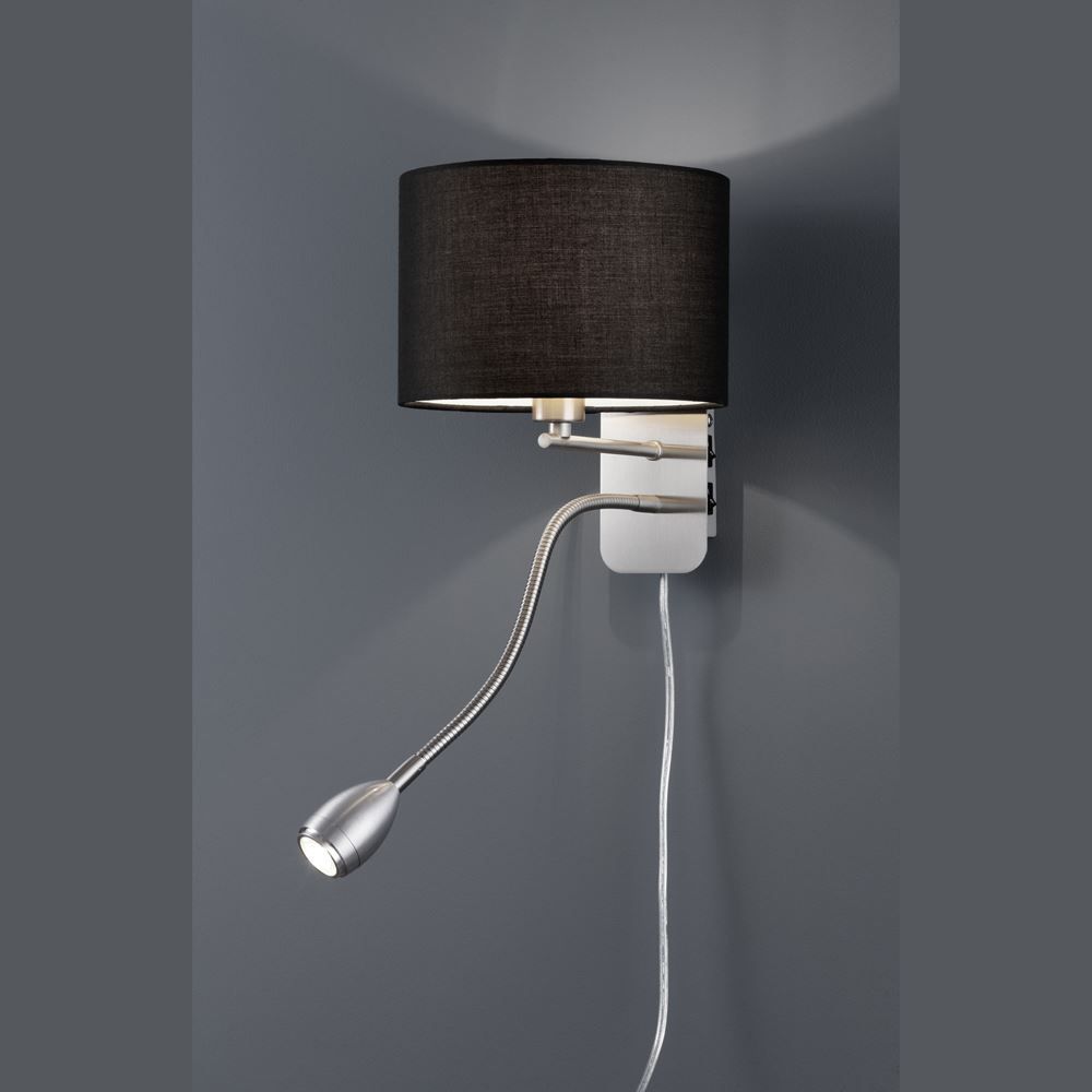 Lampen: Wandleuchte, Stoffschirm, 23 cm Höhe – Neu (gemäss Beschreibung) aus Kreuzlingen von Smart-Light