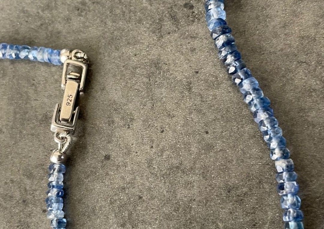 Catenine: Wunderschönes Saphir-Collier, 925er Silber – Nuovo (secondo la descrizione) da Adliswil venduto da Vimovi 4