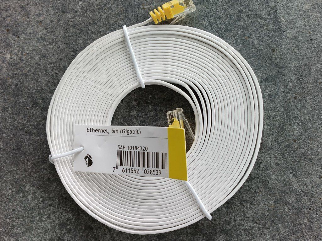 Swisscom Kabel: Câble Ethernet plat 5m gigabit neuf – Neu und originalverpackt aus Froideville von Sergio80 1