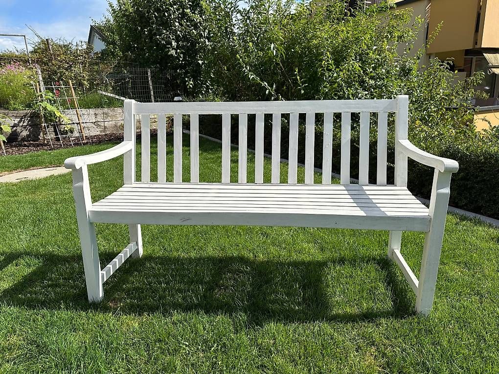 Panchine: Garten-Sitzbank weiss – Usato da Nürensdorf venduto da tanzdeslebens