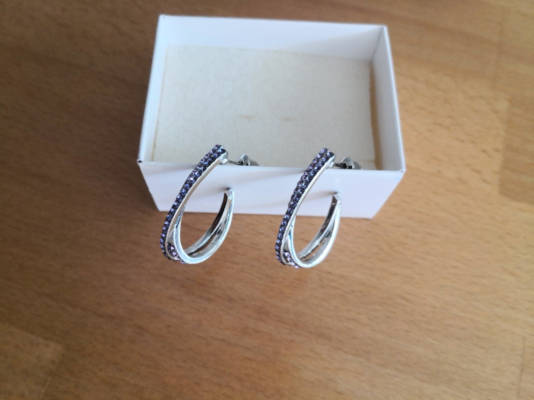 Swarovski Orecchini pendenti & Orecchini a lobo: Ohrringe mit Swarovski-Steinen – Nuovo (secondo la descrizione) da Winterthur venduto da Mel_Nuttree 2