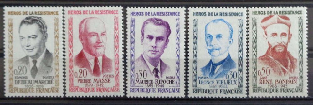 France 1322,1323,1324,1325 (édition complète) neuf 1960 timbres spéciaux