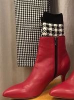 Socken Hahntritt Muster Pied de Poule Gr M schwarz weiss