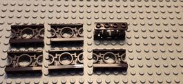 Lego 6x Zaun ornamental (5103) 1x4x2 dunkelbraun