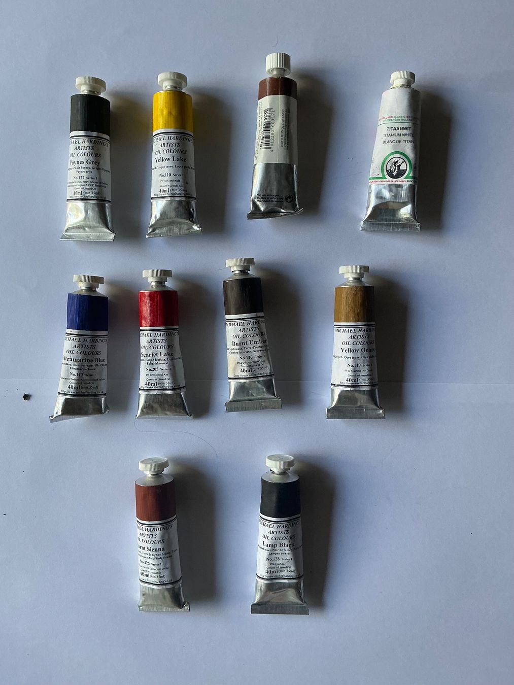 Colori: Artists Oil Colours Michael Harding 40ml – Usato da Maur venduto da 20hcodracir11