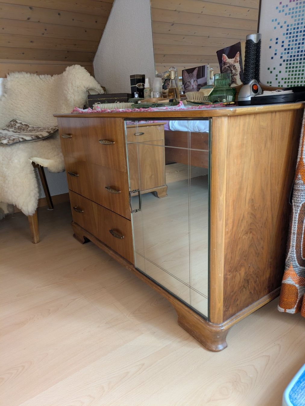 Commodes: Kommode antik mit Spiegel – D'occasion à Rutschwil par ern_pf7j 2