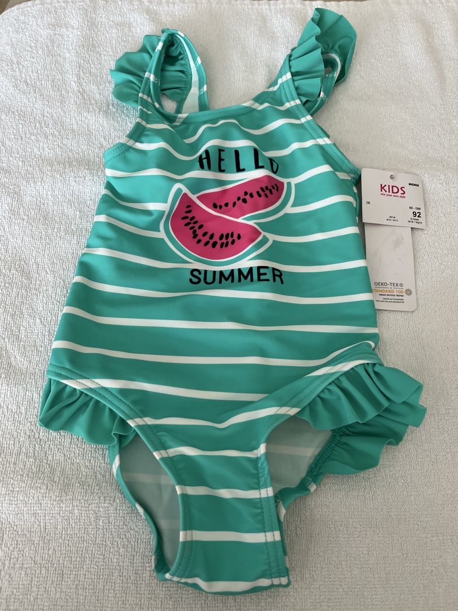 Migros Costumi da bagno & Bikini: Badeanzug Mädchen Grösse 92 mit Etikett – Nuovo e nell'imballaggio originale da Rüfenacht venduto da lilly_67
