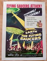 Earth vs. The Flying Saucers Poster A3 Movie