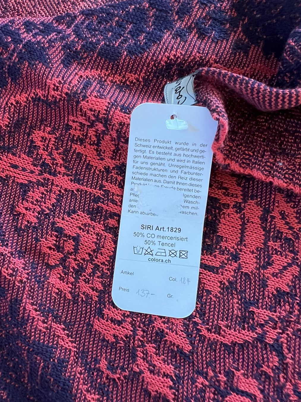 Colora Foulards, Tücher & Schals: Colora Schal, Dunkelblau/Rost, NEU – Neu und originalverpackt aus Worb von farben20zauber 2