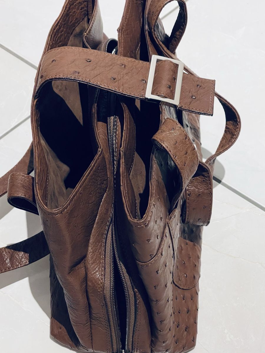 Borse da donna: Straussenledertasche aus Südafrika – Nuovo (secondo la descrizione) da Unterstammheim venduto da Aro8 5