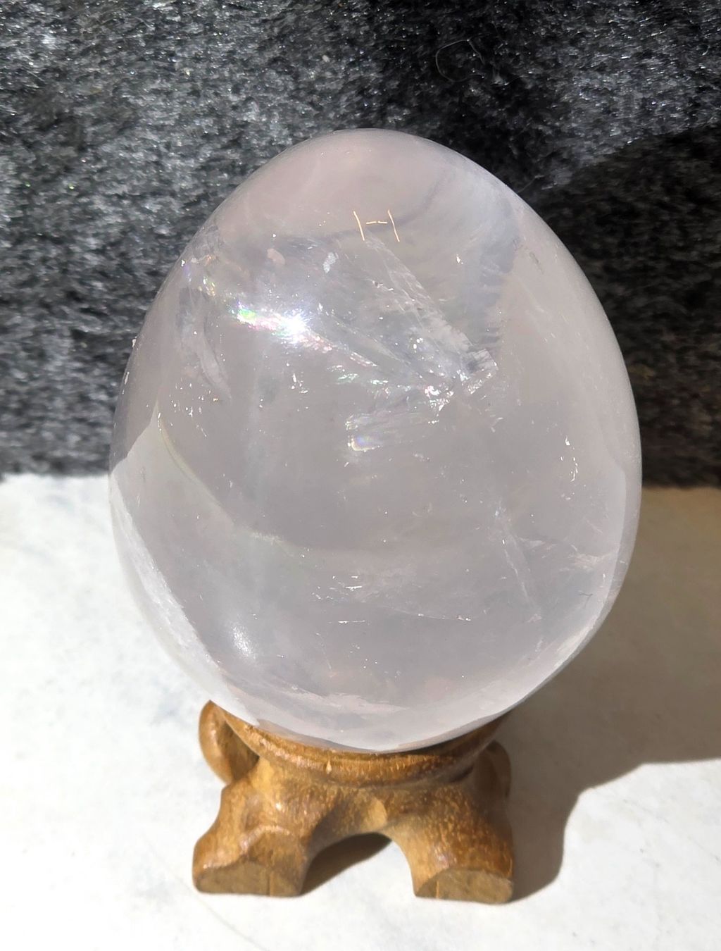 Minerali & Pietre curative: Starlight Rosenquarz Ei B 262g – Nuovo e nell'imballaggio originale da Matzingen venduto da Shay_Crystalz 2