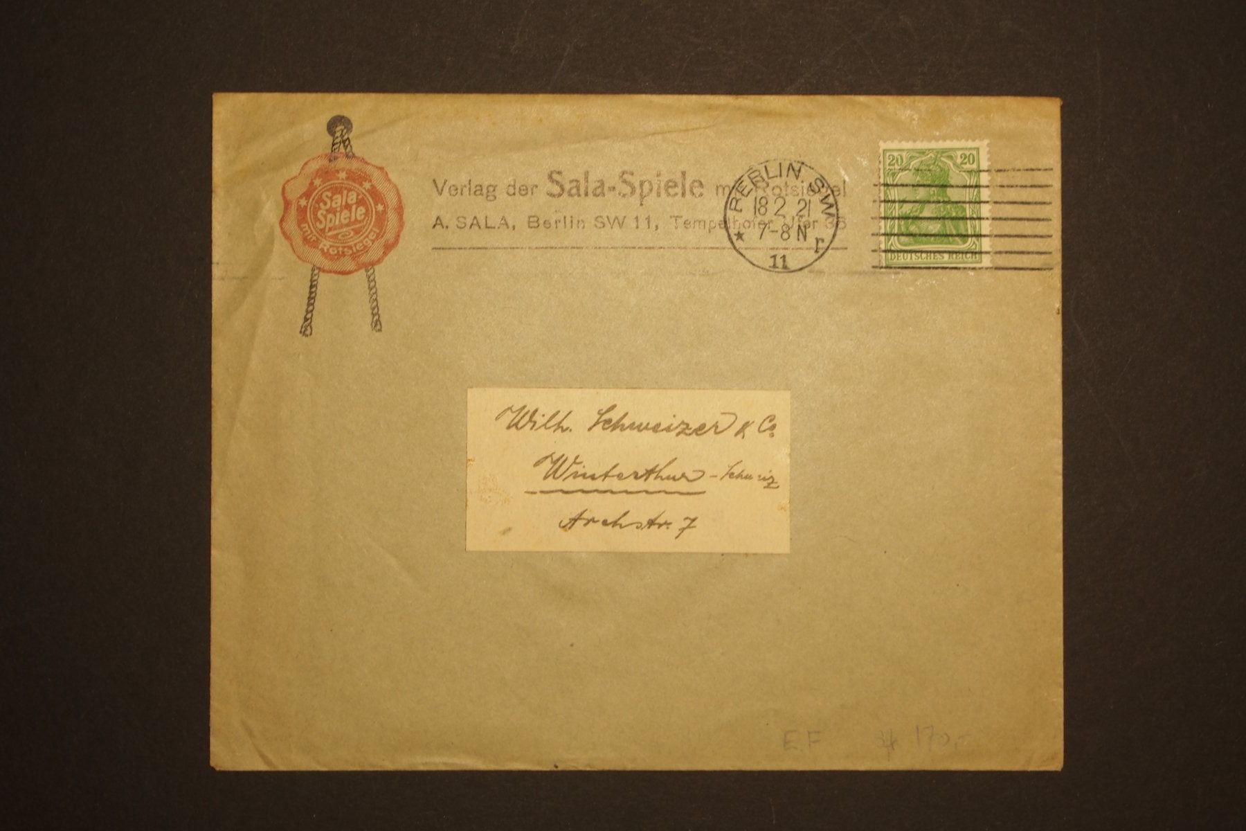 Alle Briefmarken: 1928 Brief Deutsches Reich – Gebraucht aus Solothurn von and_fxw5