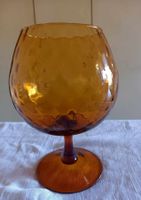 Schönes Vintage Glas bernsteinfarben