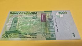 Uganda Banknote, 5000 Schilling, Jahr 2010