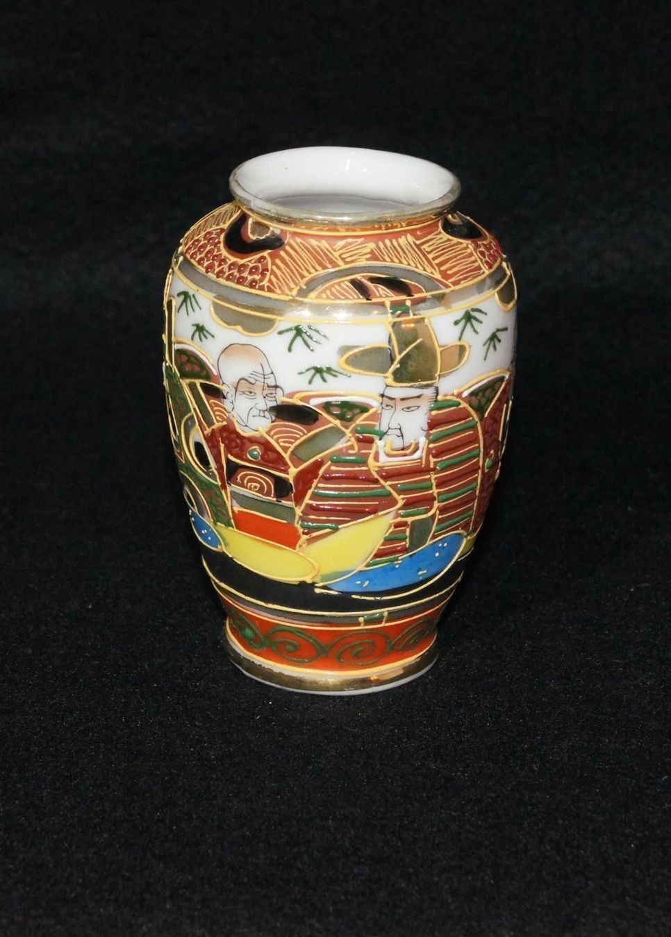 Vasen & Gefässe: Satsuma-Vase mit 7 noblen Personen – Neu und originalverpackt aus Geroldswil von ARTEFACTO 2