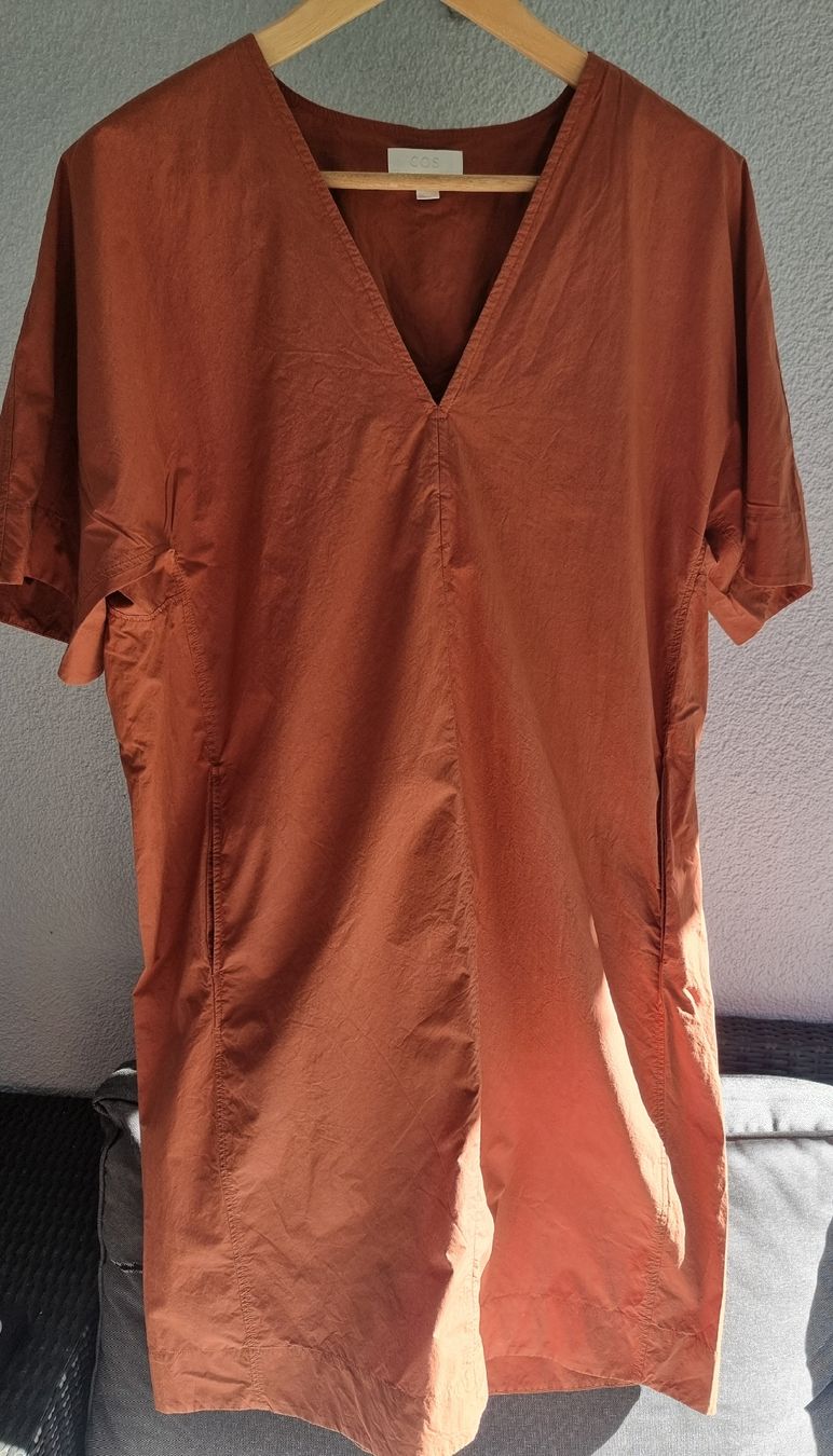Cos Vestiti: COS Kleid, Grösse 38, Cognac, 100 % Baumwolle – Usato da Embrach venduto da alohasnoopy01