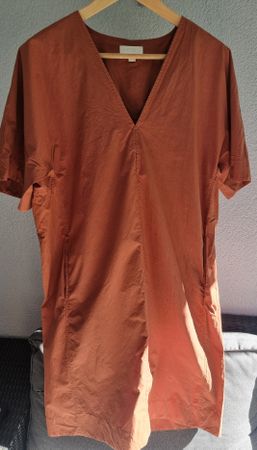 COS Kleid, Grösse 38, Cognac, 100 % Baumwolle