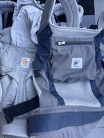 Babytrage Ergobaby zwei Stück blau grau gebraucht