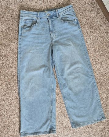 H&M Wide Leg Jeans Ankle Length, Gr. 42
