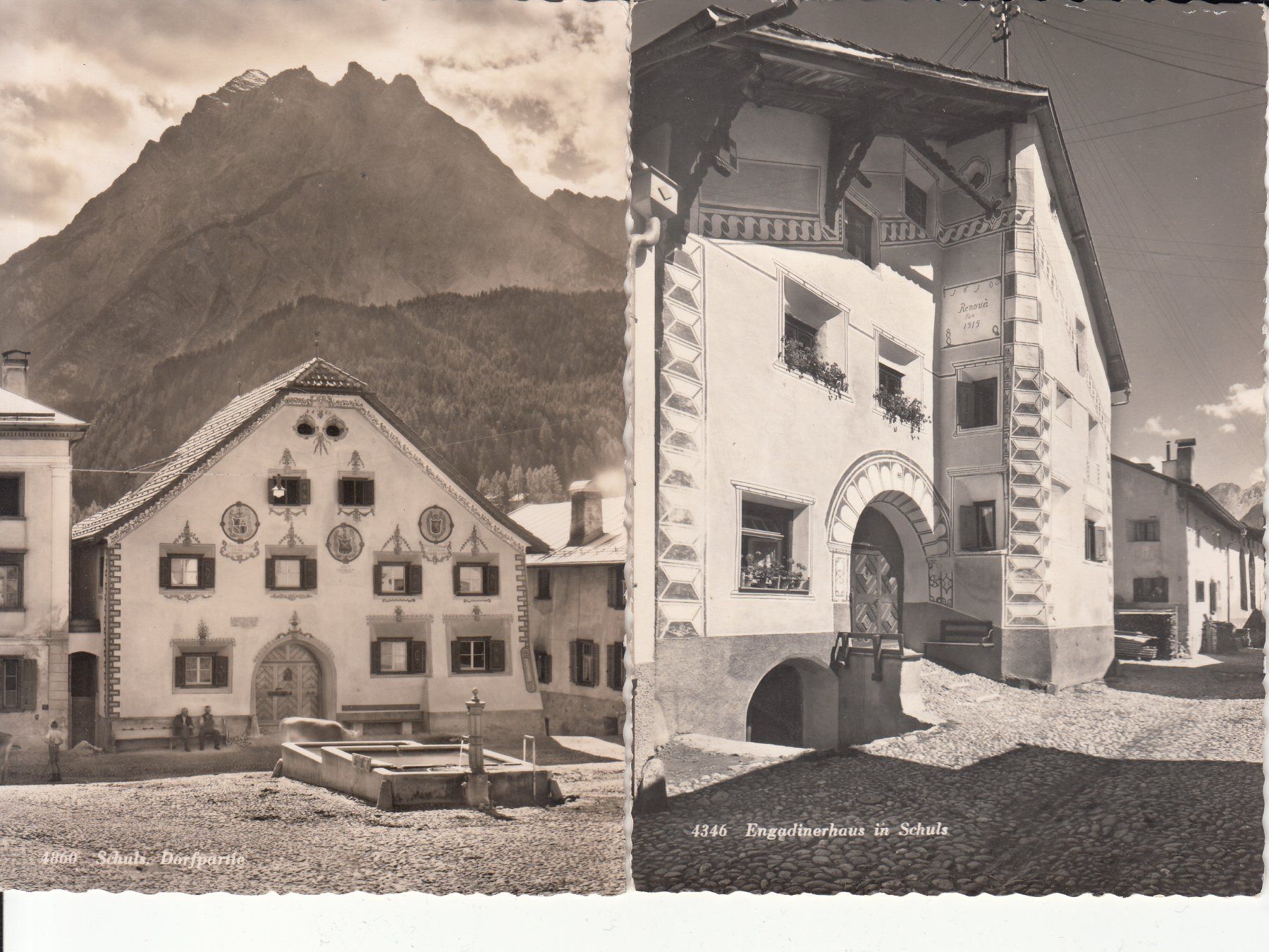Cartoline postali: Schuls 2 Karten ca. 1950 – Usato da Bürglen TG venduto da StampGraf