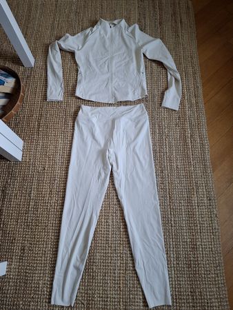 Ensemble de sport blanc cassé M H&M Sculptmove