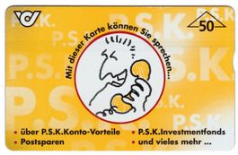 Postsparen - volle Telefonkarte von Österreich
