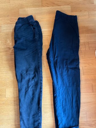 Hosen, gefüttert Gr. 170 2 Stk. blau&grau