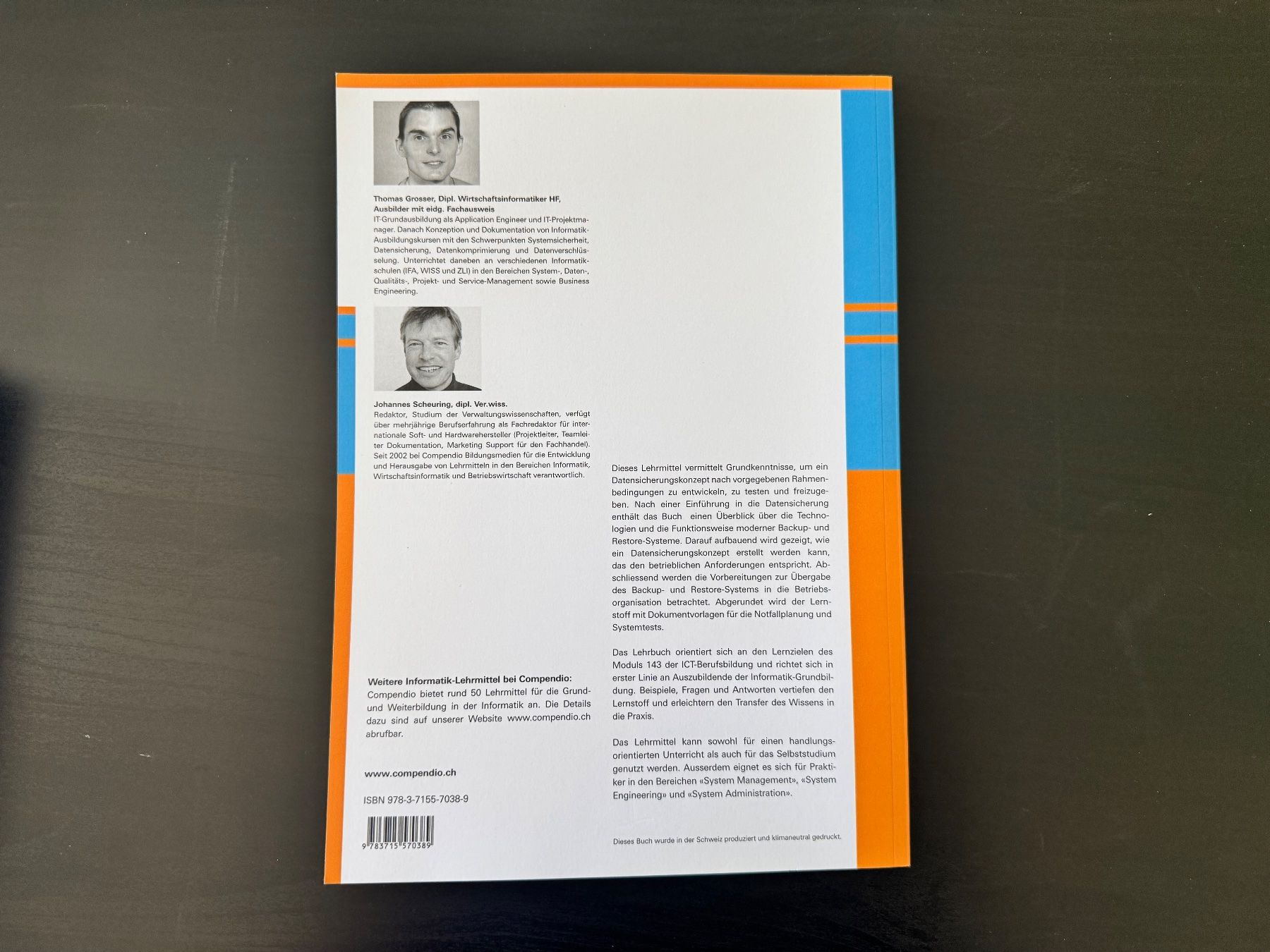 Livres: Informatik Modul 143: Backup- und Restore-Systeme impleme... – D'occasion à Löhningen par santafe06 1