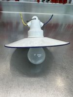 Alte Emaille Lampe Top Zustand!