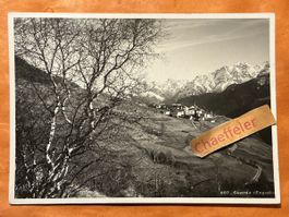 Vintage Postkarte 1941 Guarda (Engadin) mit Briefmarke,
