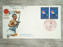 TR82 Enveloppe + Timbre Japon 1964