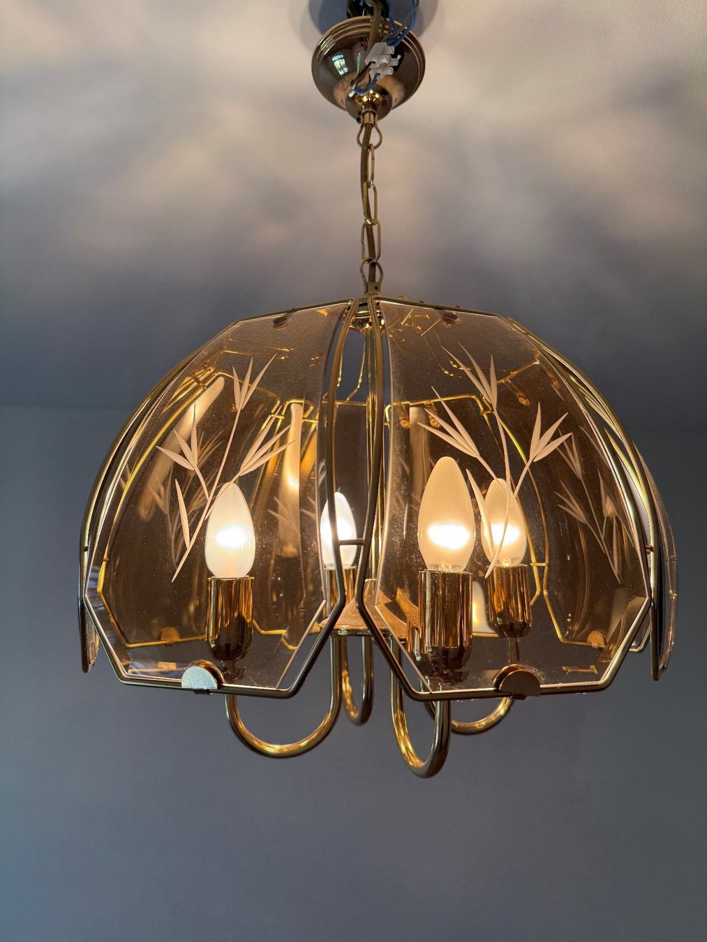 Lustres & lampes de plafonds: Deckenleuchte aus Glas – D'occasion à Stein AG par Svenbobo