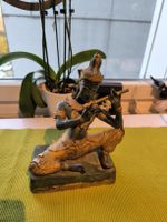 Bronzefigur, Thai Figur, Flötenspieler Statue
