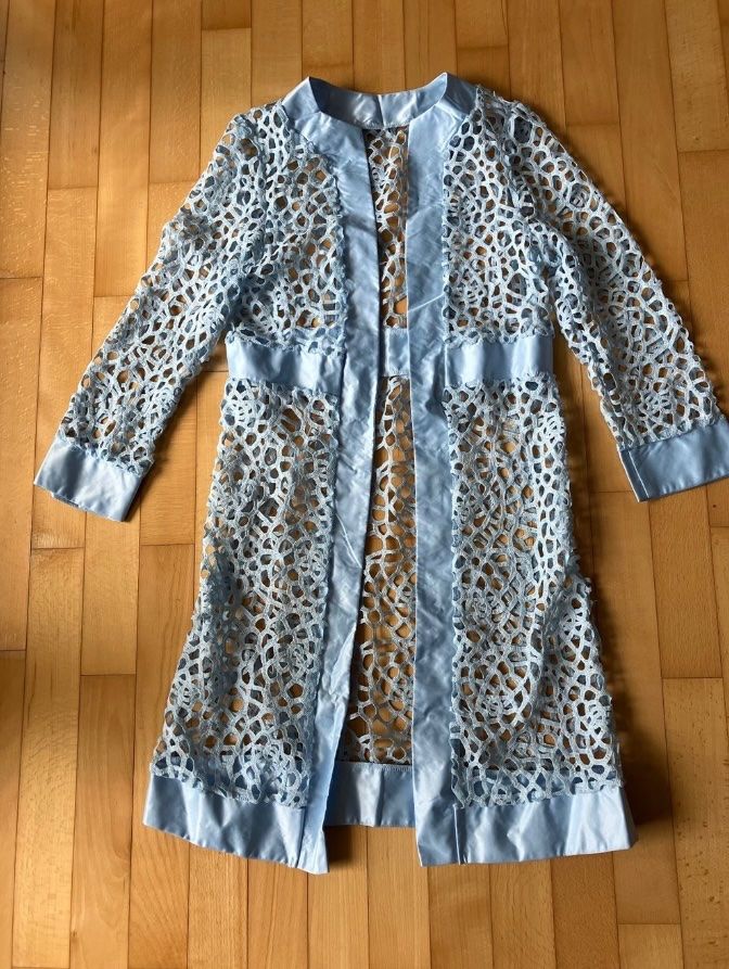 Vestiti: Etui- Cocktail- Hochzeit Kleid Hellblau Grösse S – Nuovo (secondo la descrizione) da Stäfa venduto da ummroxana 3