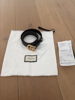 Gucci Gürtel schwarz GG Schnalle guter Zustand