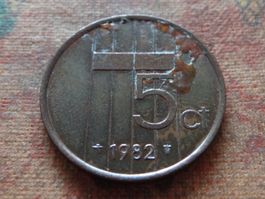 PAYS-BAS  Nederland  5  Cent  1982