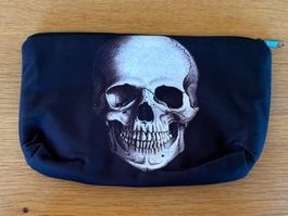 Federmappe/Federtasche/Etui/Beutel Totenkopf,NEU