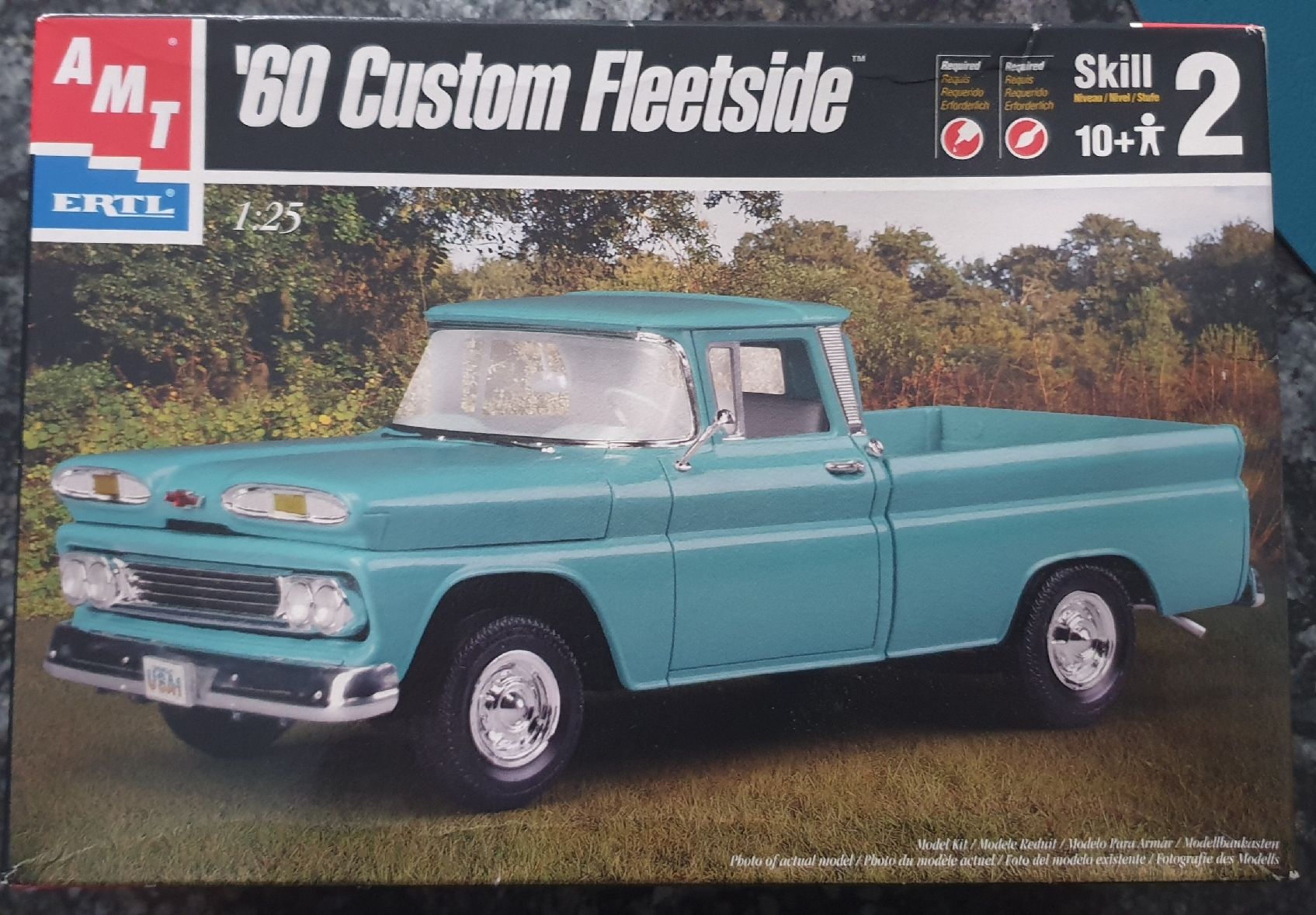 Chevrolet Modellini d'auto: Chevrolet Custom Fleetside '60 1:25 – Nuovo e nell'imballaggio originale da Kaiseraugst venduto da Carkos