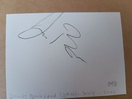 James Beckford -  original Autogramm - Olympia Silber