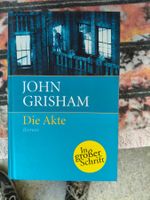 John Grisham Die Akte Roman In Grosser Schrift